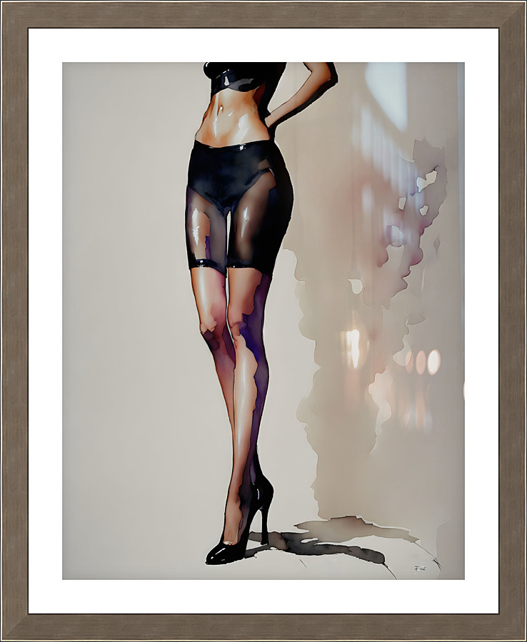 Aquarelle Fozzi 006 Picture Frame print