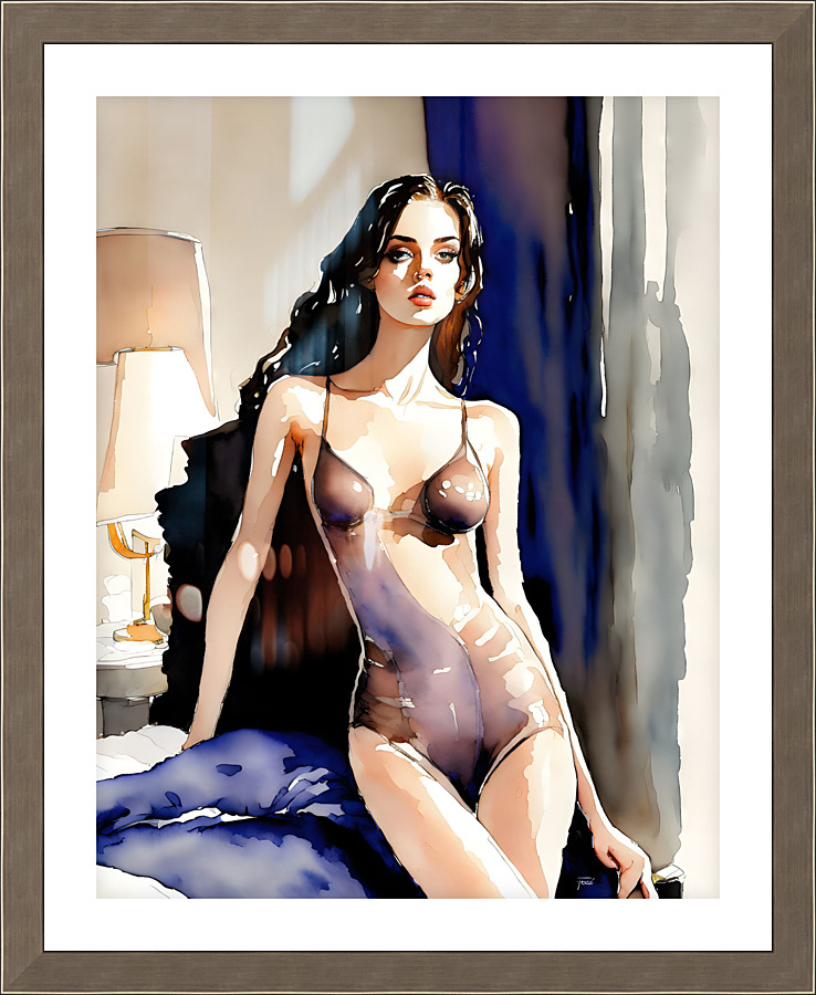 Aquarelle Fozzi 010 Picture Frame print