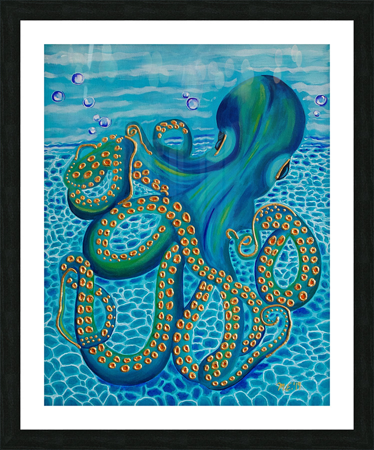 Octopus Garden Picture Frame print