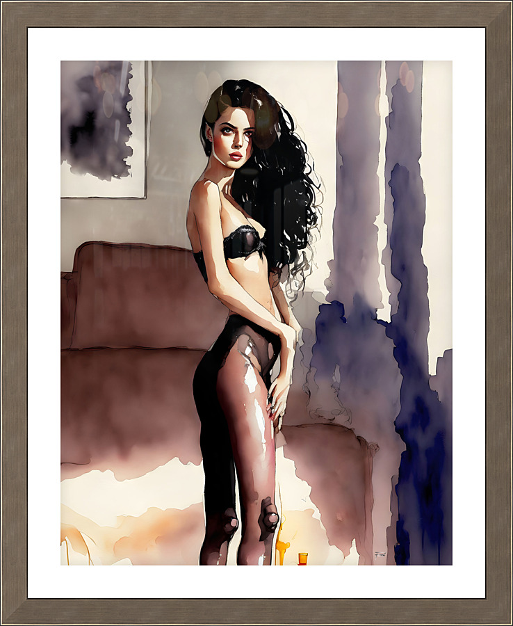 Aquarelle Fozzi 011 Picture Frame print