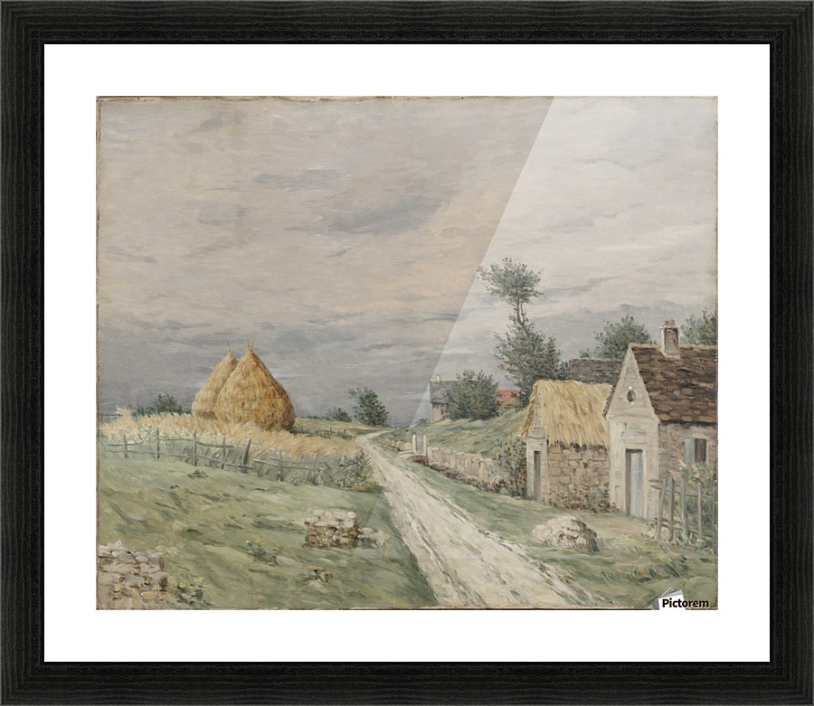 Landscape of a village Picture Frame print