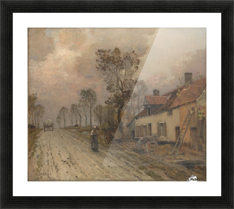 La Route Nationale a Samer Picture Frame print