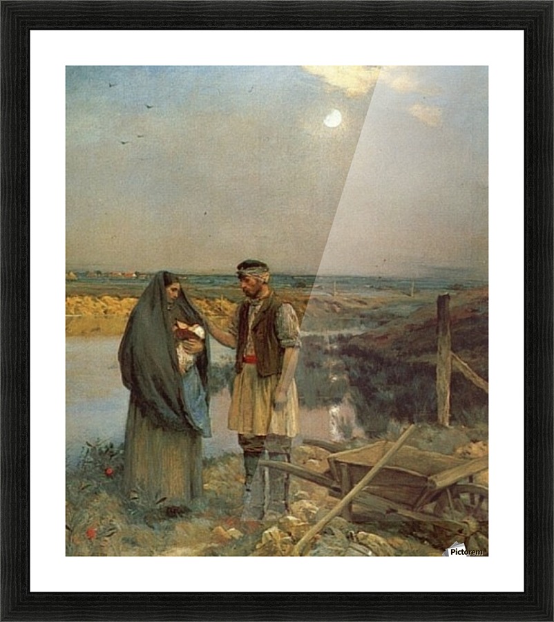 Die muede Wanderer Picture Frame print