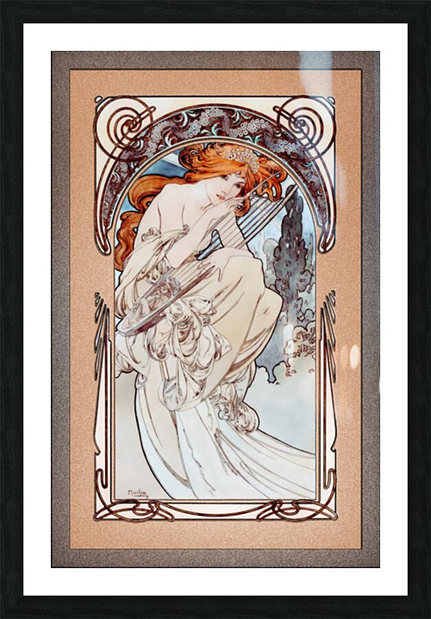 Alphonse Mucha アート作品 2点セット Amazon.com: 