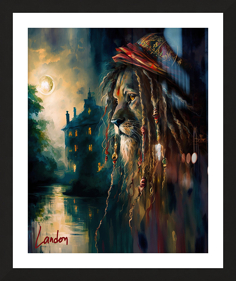 Rosta Lion 1  Picture Frame print