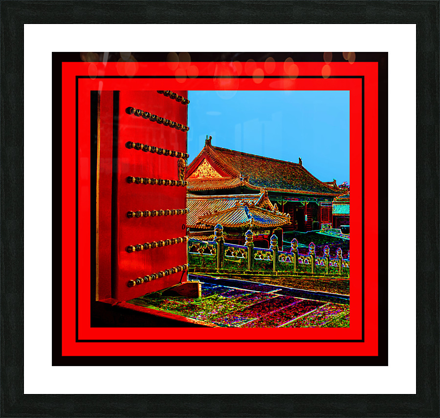 AN OPEN DOOR TO THE FORBIDDEN CITY Picture Frame print