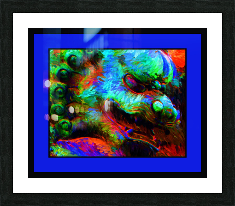 GUARDIAN OF EMPERIORS IN THE FORBIDDEN CITY - BEIJING CHINA Picture Frame print