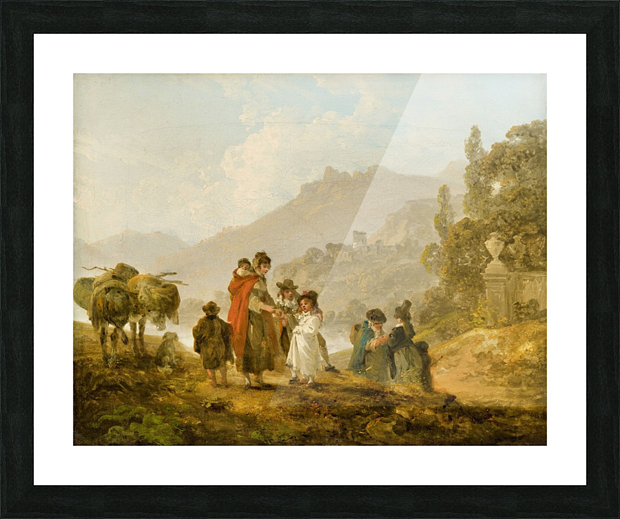 Travelling Folk in Wales Picture Frame print