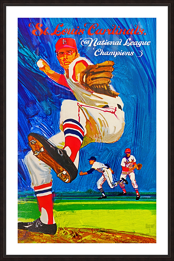 1969 St. Louis Cardinals Baseball Art Picture Frame print