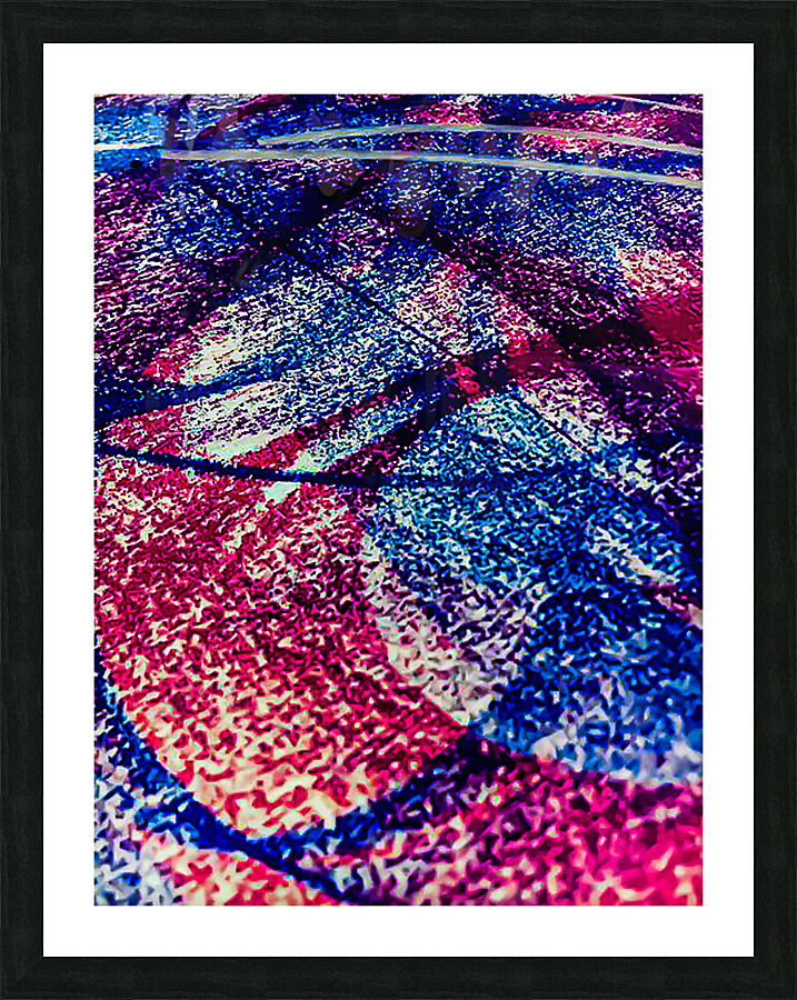 Red Sythe Picture Frame print