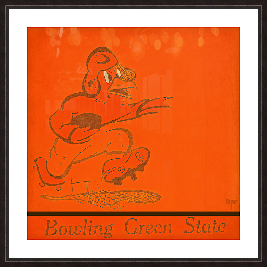Vintage Bowling Green Falcons Football Art Picture Frame print
