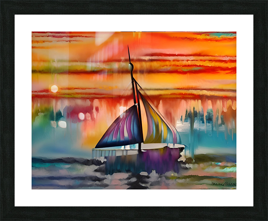 Sailing Hues Picture Frame print