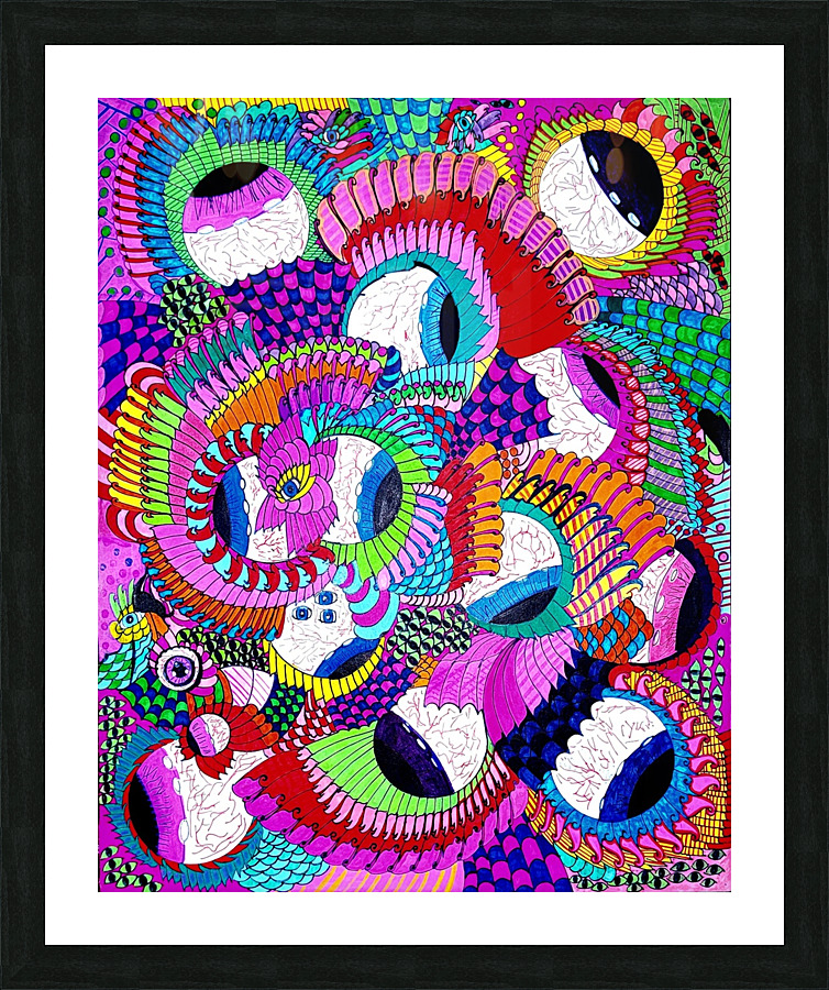 Eyes of Madness Picture Frame print