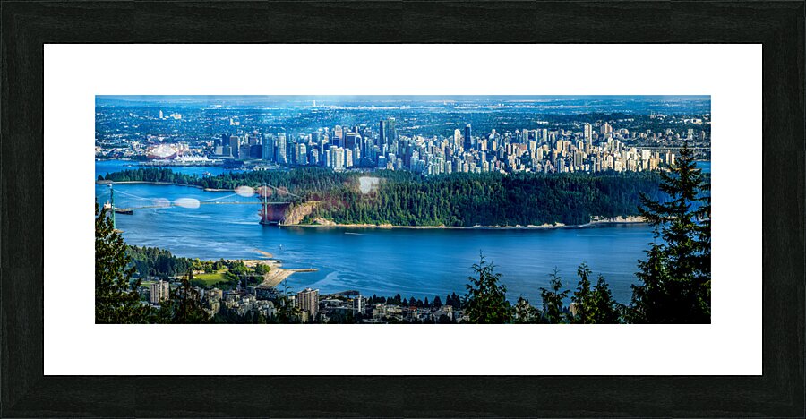 City of Glass: A High Quality Artwork of Vancouver Picture Frame print