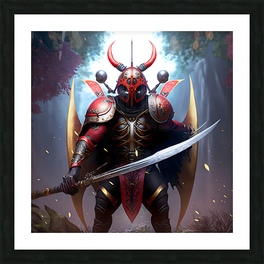 Warrior Ladybug no.6 Picture Frame print