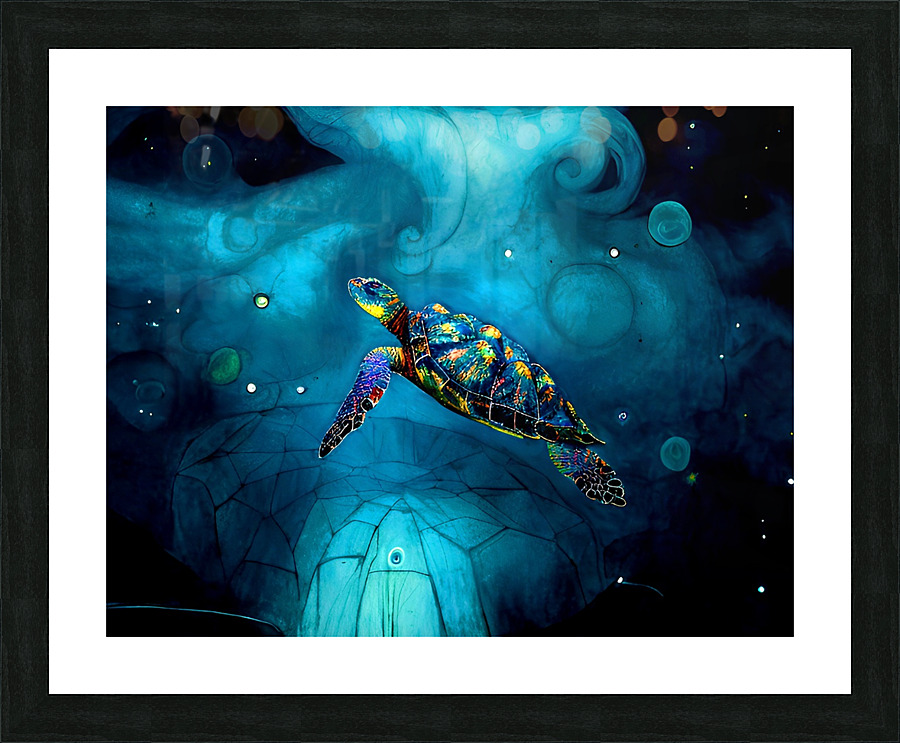 Amazing Sea Turtle Picture Frame print