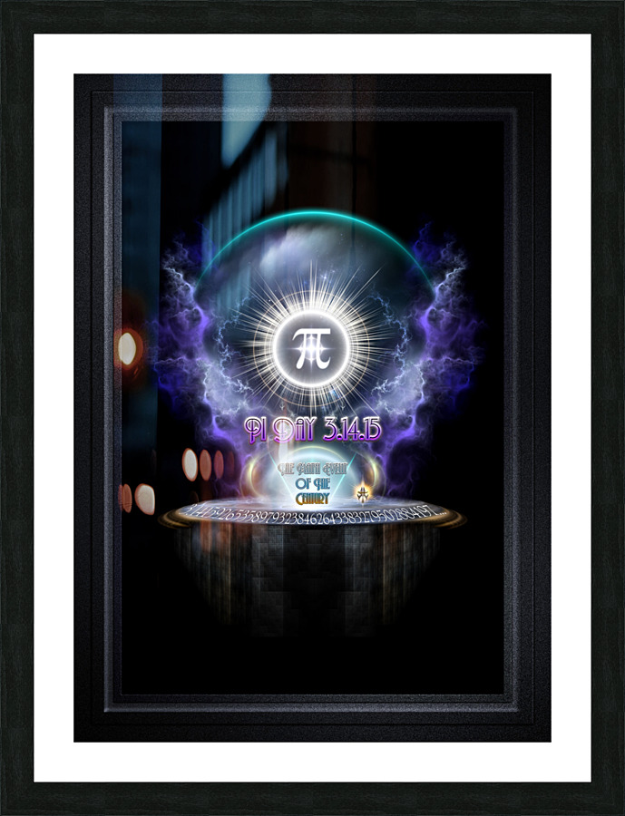 Ultimate Pi Day 3.14.15 Universal Enigma Fractal Art Composition by Xzendor7 Picture Frame print