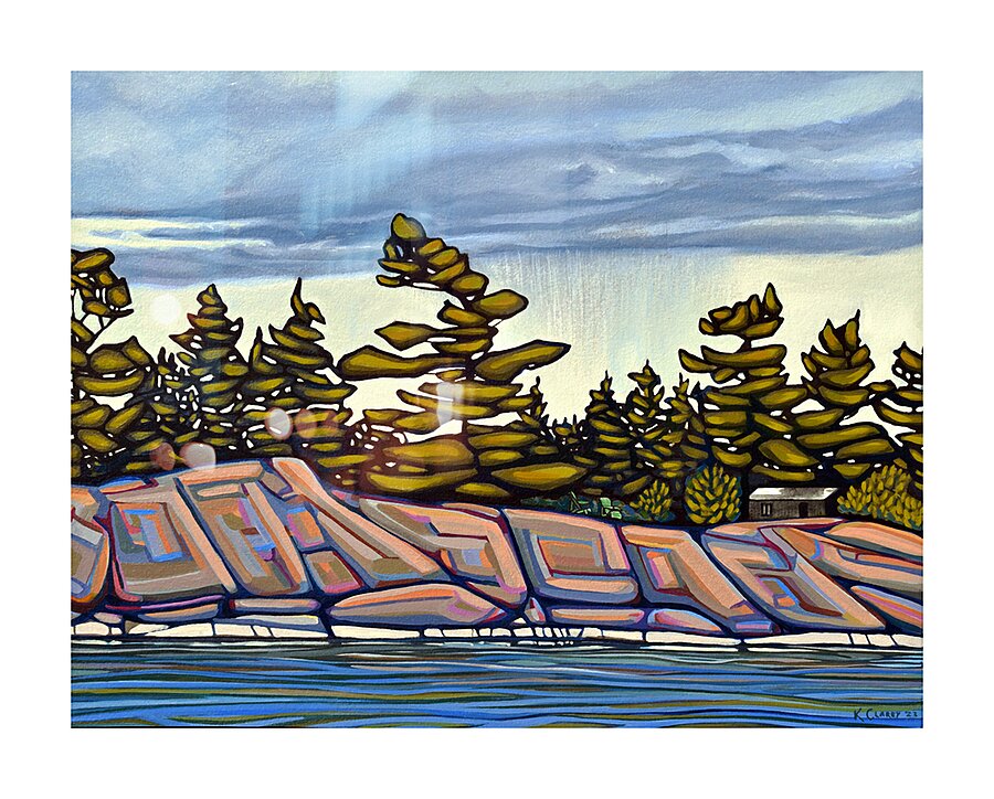 Heron Island Picture Frame print
