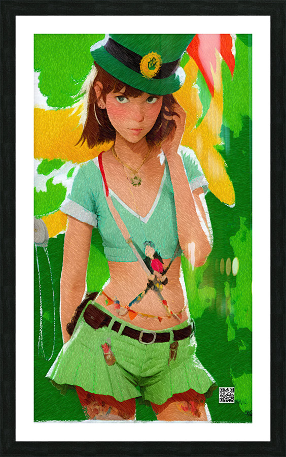 Aoife wishes you a Happy St. Patricks day  Framed Print Print