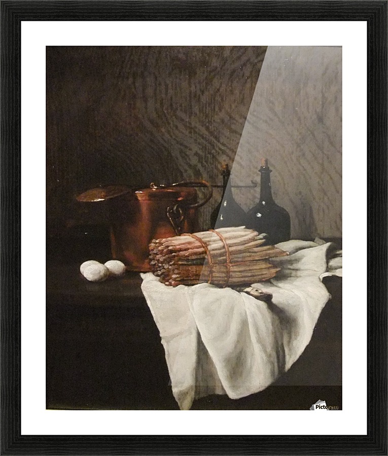 Still life on withe cloth Picture Frame print
