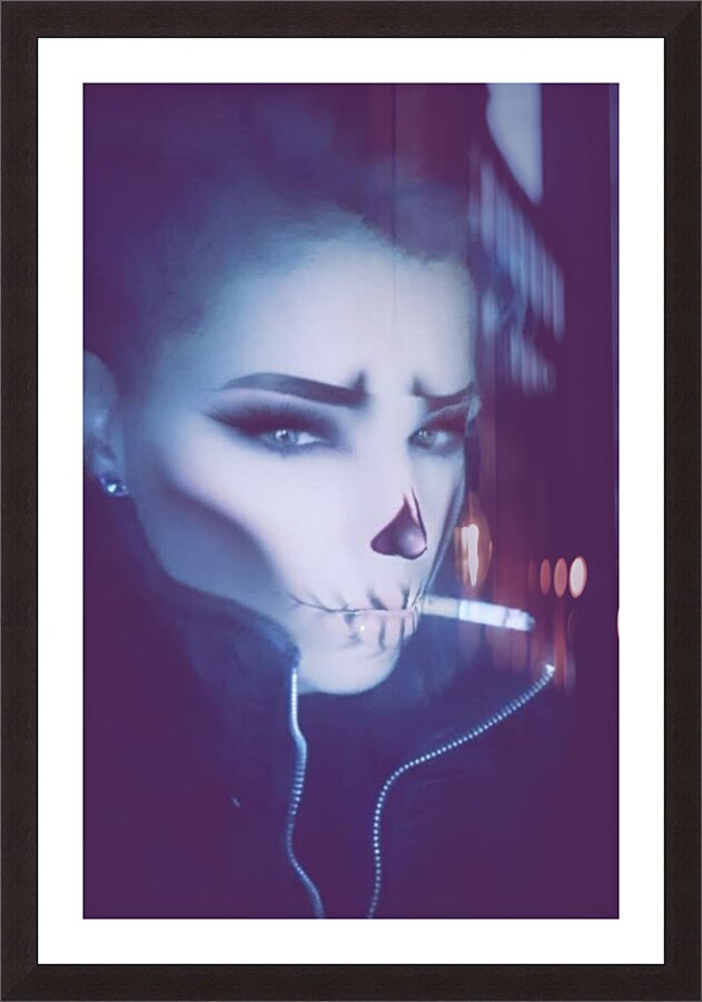 Walking on the razors edge  Picture Frame print