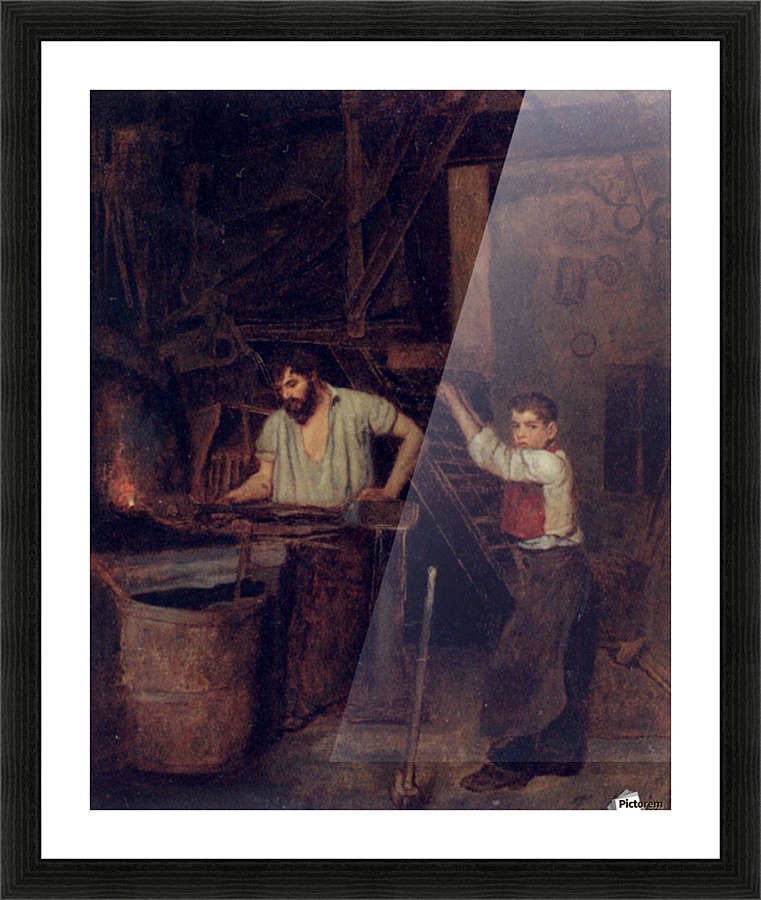 The blacksmiths Picture Frame print