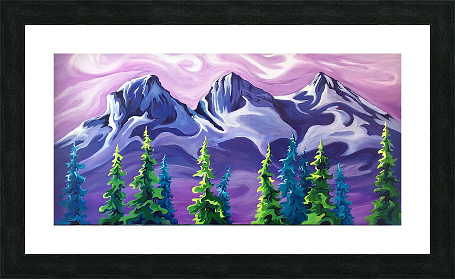 Three Sisters at Dusk Picture Frame print