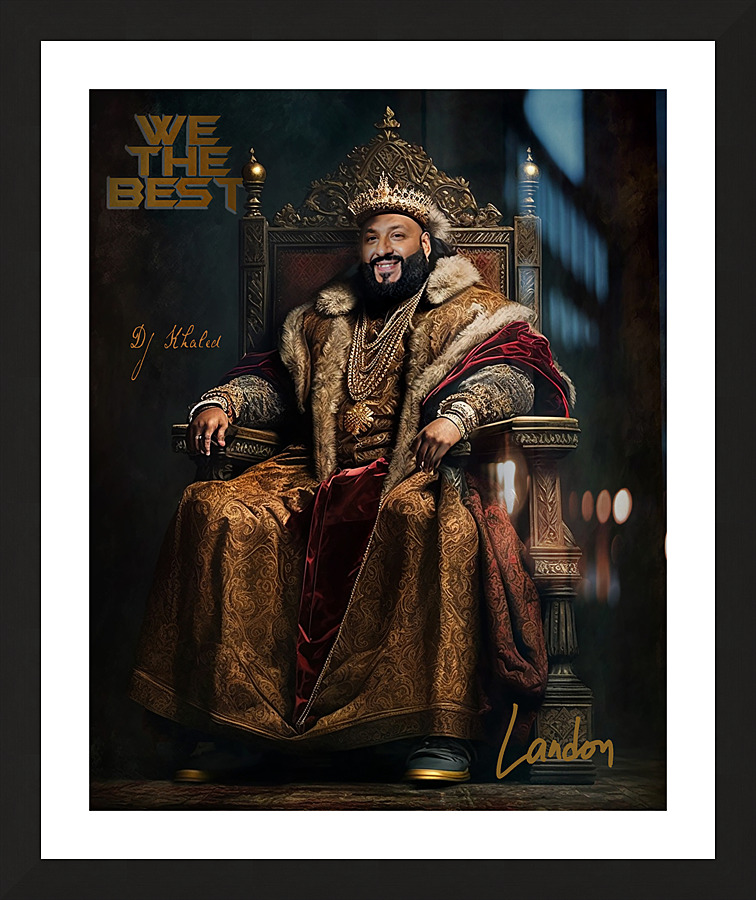 Renaissance DJ Khaled Picture Frame print