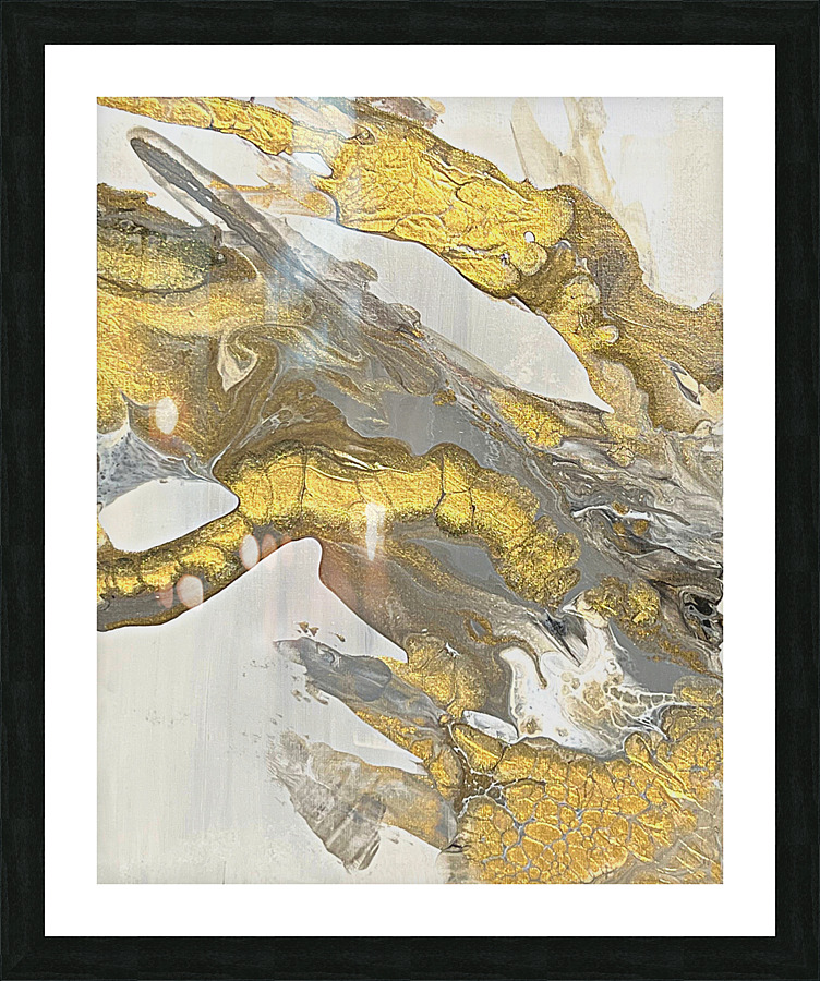 Glolden River  Picture Frame print