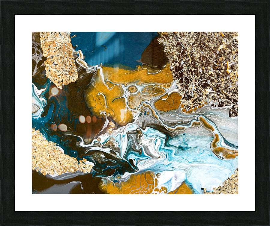 The teal Picture Frame print