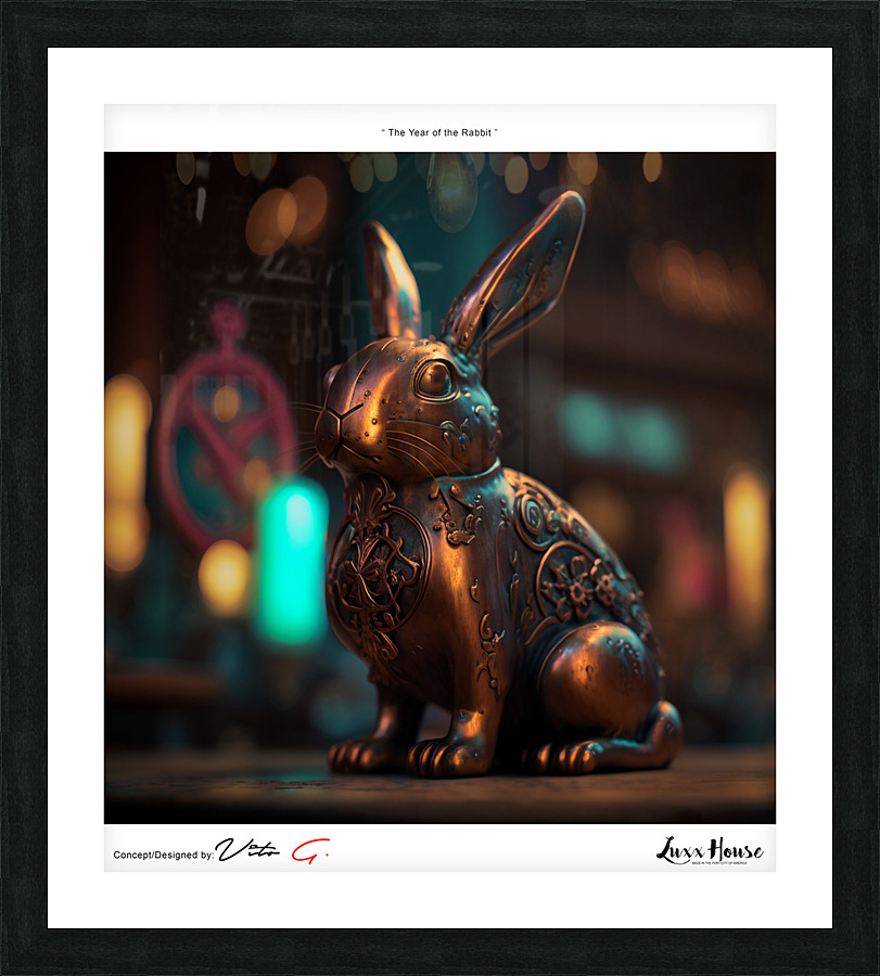 Year of the Rabbit B4 Picture Frame print