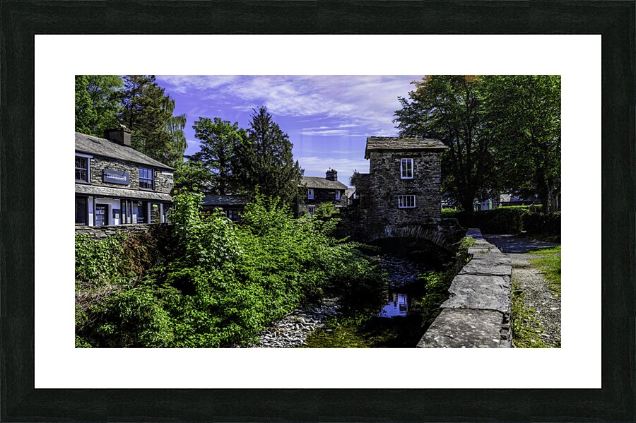 Bridging the Gap: Capturing the House on the Bridge in Ambleside Picture Frame print