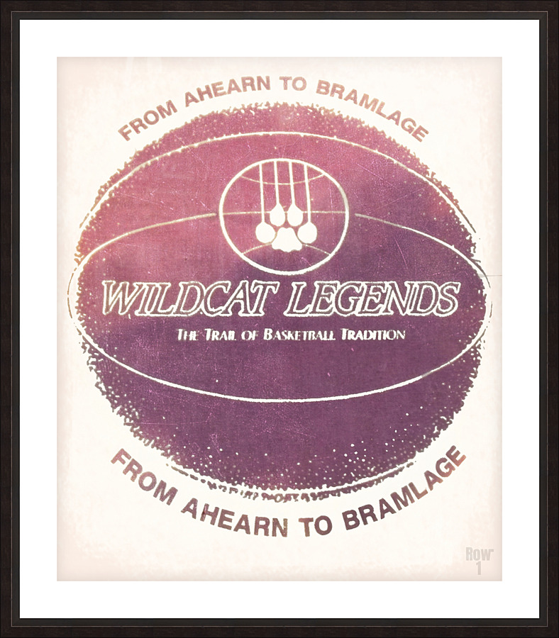 1988 Kansas State Wildcats Basketball Throwback Art Picture Frame print