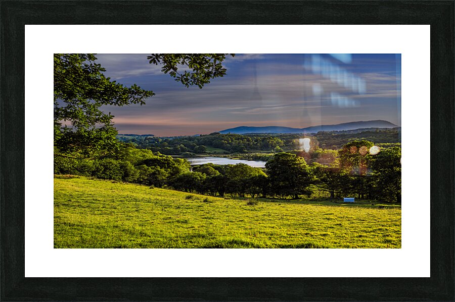 Sky-Scaping Serenity: A High Resolution View of Blelham Tarn and the Lush Greenery Picture Frame print
