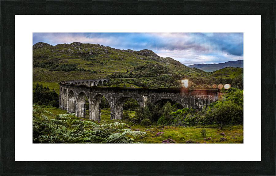 Scotlands Majestic Glenfinnan Viaduct: A High-Resolution Journey into Harry Potters Wizarding World Picture Frame print