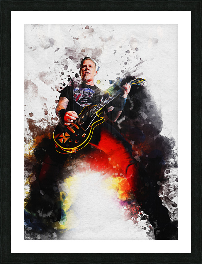 Smudge of James james hetfield by Gunawan Rb Wall Art