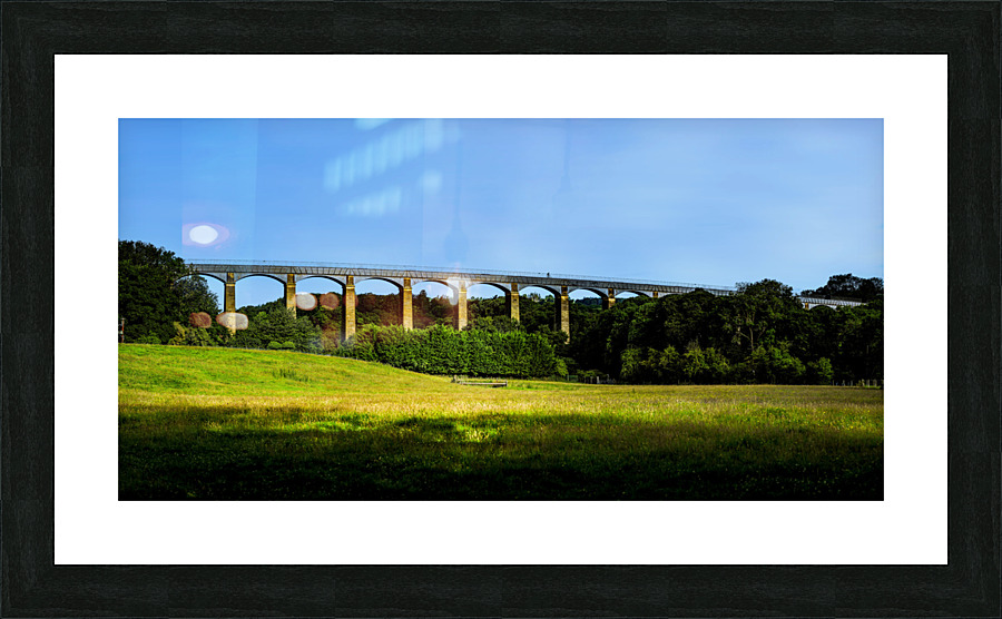 Capturing the Grandeur of the Pontcysyllte Aqueduct: A High-Resolution Journey Through Welsh History Picture Frame print