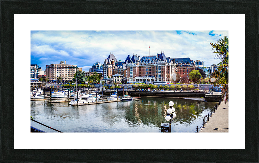 Empress of the Marina: A Regal View of Victoria Picture Frame print