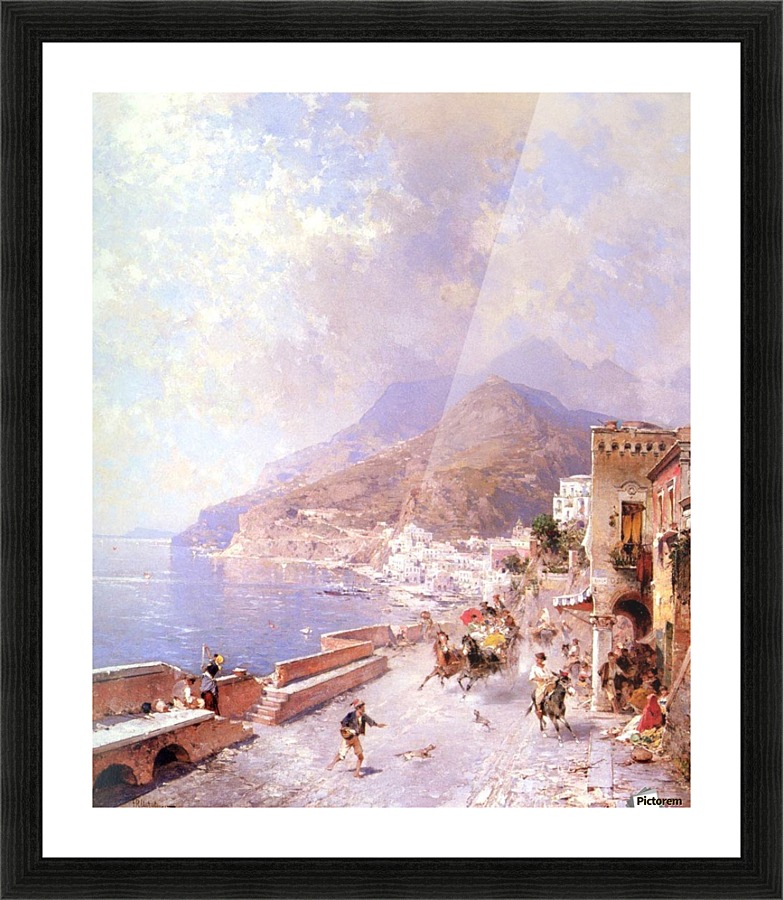 Coast of Amalfi Picture Frame print
