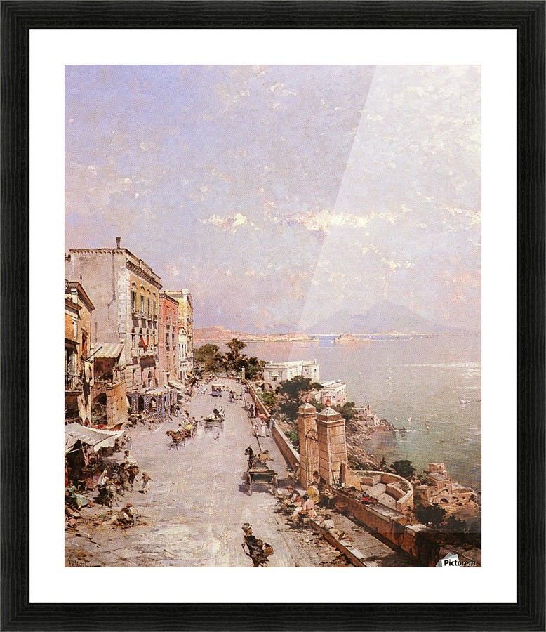 A view of Posilippo, Naples Picture Frame print