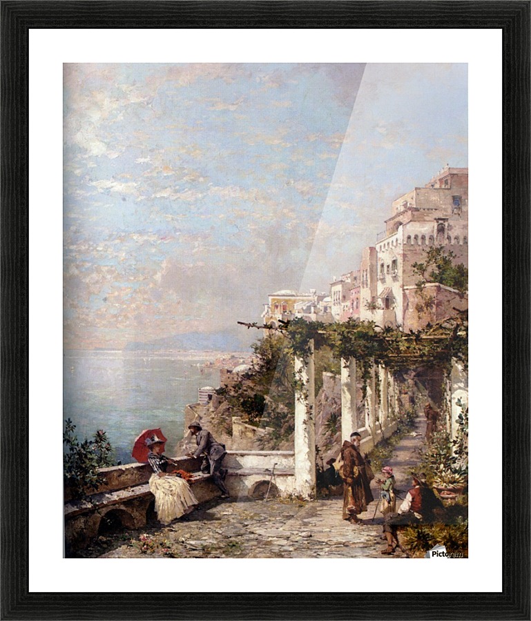Die Amalfi Kuste Picture Frame print