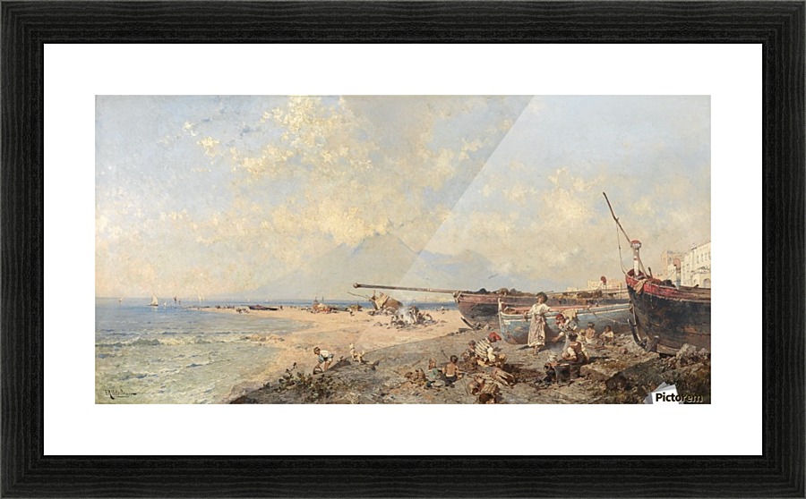 Castellmare Golfo di Napoli Picture Frame print