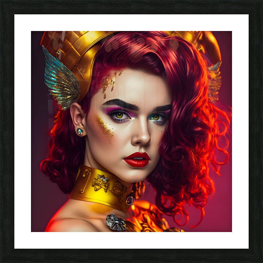 Girl pin up no.10 Picture Frame print