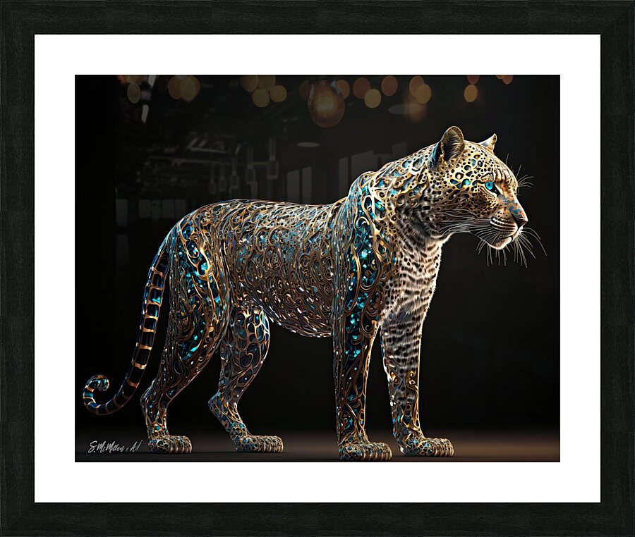 Topaz Jaguar  Picture Frame print