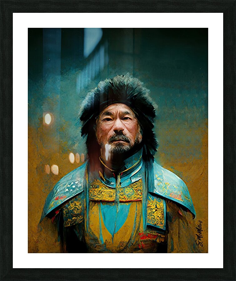 Genghis Khan Picture Frame print