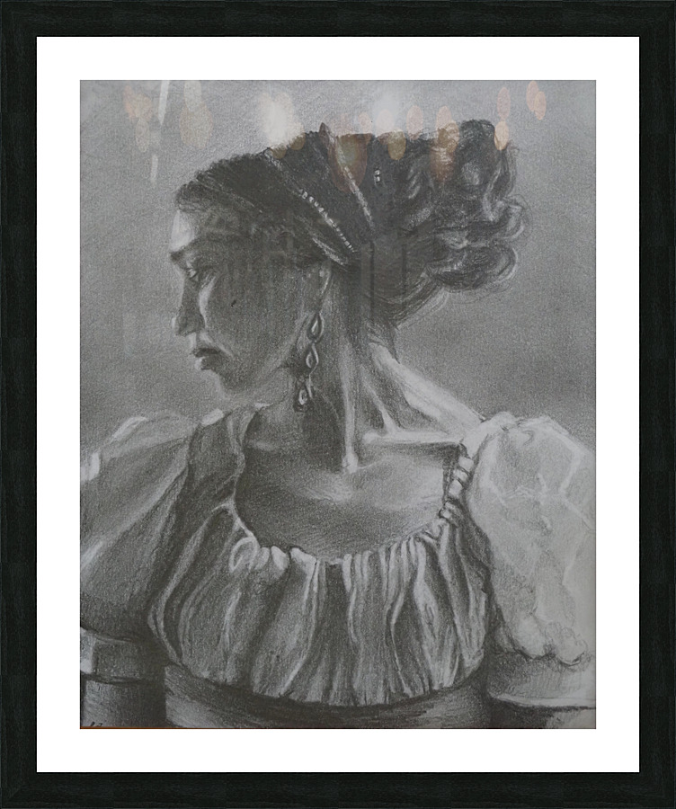 Lady In Waiting Picture Frame print