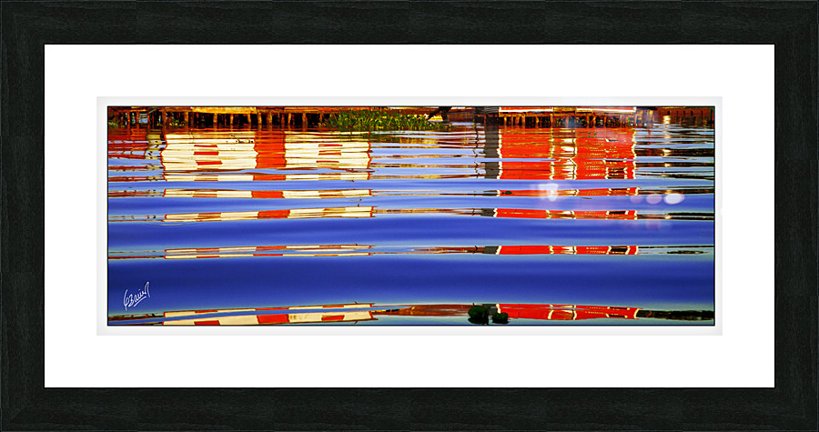 Water House Color in Maracaibo Zulia Venezuela Picture Frame print