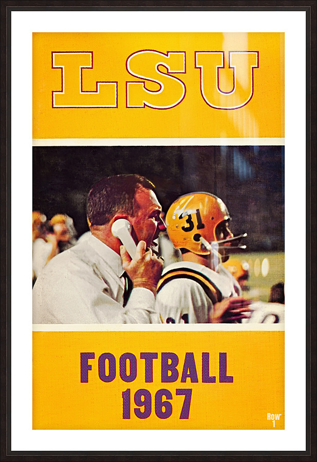 1967 LSU Football Picture Frame print