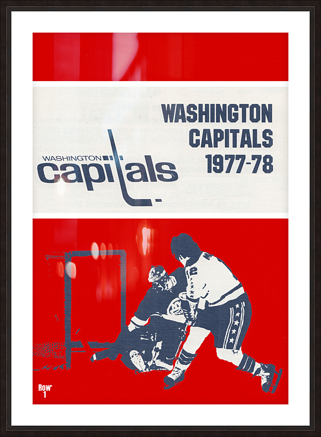 Retro Washington Capitals Poster Picture Frame print