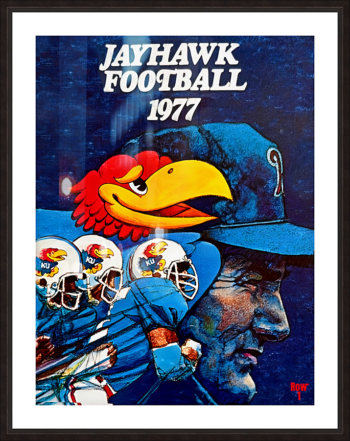 1977 Kansas Jayhawks Football Picture Frame print